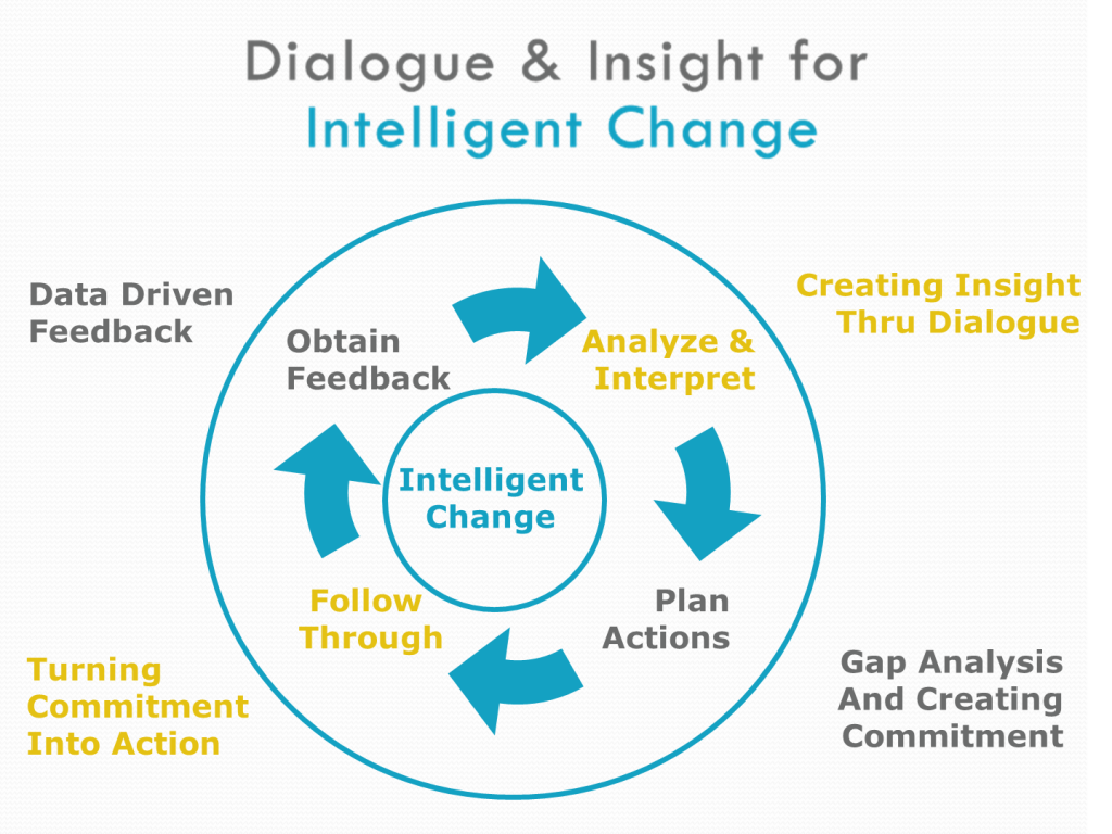 Dialogue & Insight for Intelligent Change Graphic